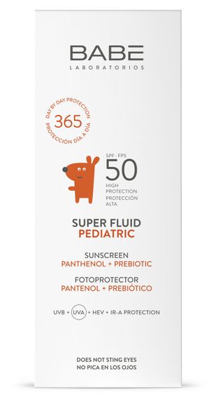 Super fluid przeciwsłoneczny dla dzieci SPF 50 z pantenolem i prebiotykiem, 50 ml