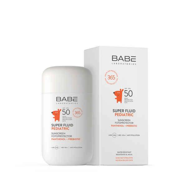 Super fluid przeciwsłoneczny dla dzieci SPF 50 z pantenolem i prebiotykiem, 50 ml